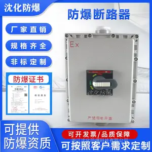 BXK粉尘防爆断路器 3P160A隔离空气开关配电箱 铝合金磁力启动器