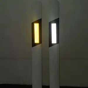 单双面高速公路白米标志桩交通设施锰钢片式轮廓标弯路诱导标柱