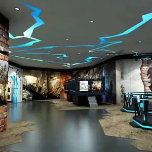 华创VR科普教育VR地震台风9DVR设备厂家地震平台模拟地震台风小屋