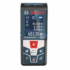 博世(BOSCH)50米高精度激光测距仪GLM5000C手持红外线电子尺量房仪博士彩屏蓝牙测量工具