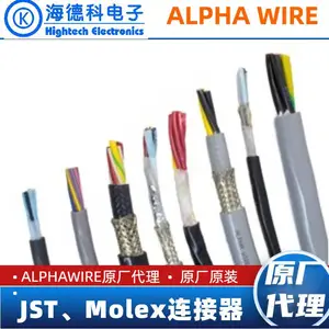 Alpha Wire ��ϩ�������� 76.2mmֱ�� ��ɫ2:1������ FIT-221-3IN BK005