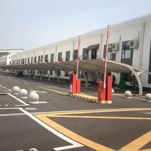 社区学校城中村膜结构停车棚电动充电桩车棚,找27年越宏膜结构