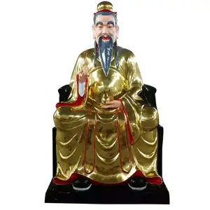 三教合一神像孔子老君如来佛塑像树脂玻璃钢善缘佛像厂