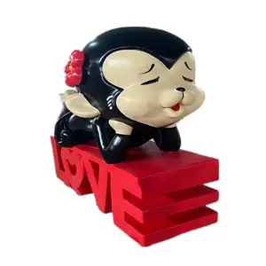 商场美陈玻璃钢卡通雕塑 广东玻璃钢雕塑实力雕塑厂家