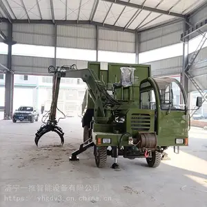 随车抓木装载机 生活垃圾专用随车抓 四不像轮式大功率随车抓