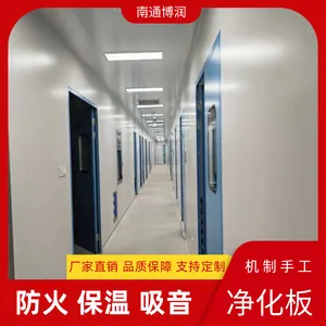 硫氧镁净化板 无尘车间洁净室用吊顶隔墙彩钢板 防火等级A级
