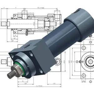 德国Heiss HBZ500液压缸工作压力500bar用于机电零件研发行业