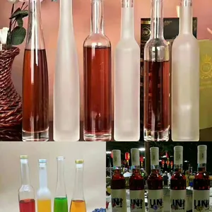 ***酒瓶 500ML 透明玻璃瓶 250ml酒瓶 晶白料 果汁酵素玻璃瓶750ml