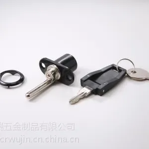 厂家销售正面锁黑色 办公锁抽屉正面锁 正面转舌锁 正面转舌锁