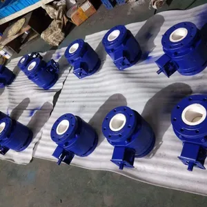 上海沪工 精工京蝶阀门Q641TC-16P陶瓷气动不锈钢球阀DN50 100 150