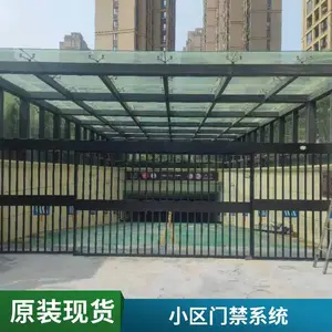 小区平移门 广告小门 智能平开门 人行通道电动平移广告门