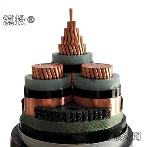 昆 明10KV ZRC-YJV22 3*300平方高压电缆 市政电缆 国标铜芯电缆