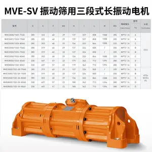 欧力卧 龙MVE-SV振动筛用三段式长振动电机220/380/660V50Hz/60Hz