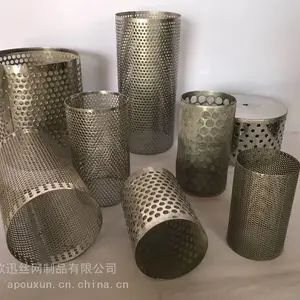 欧迅供应 冲孔管 304不锈钢圆筒冲孔管 冲孔过滤筒 消音冲孔管尺寸可定做