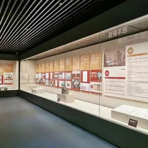沿墙通柜 独立柜 平柜 桌柜 电动平移门 低反玻璃 恒温恒湿文物储存柜