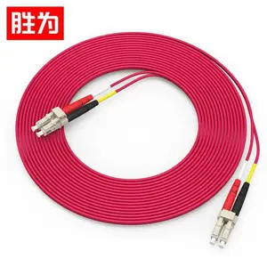 胜为工程电信级 LC-LC多模双芯 防鼠咬室内铠装光纤跳线 3米