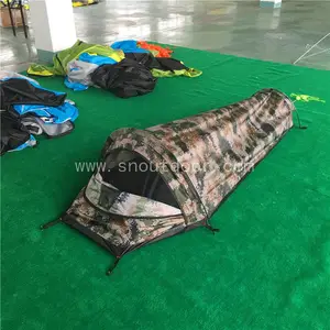厂家货源 户外迷彩超轻背包客睡袋帐篷