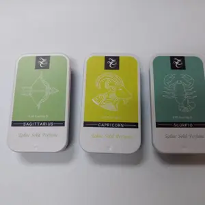 定制各种铁盒 铁罐 化妆品类外包装 固体香膏推拉盒