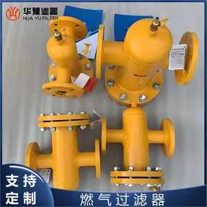华豫滤器 化工行业生产气体过滤燃气净化 耐腐蚀DN100燃气过滤器
