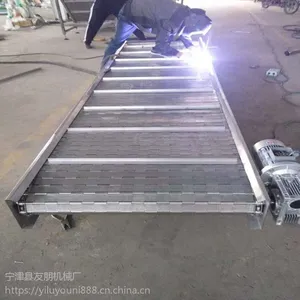 链板输送机不锈钢提升机 烘干机 耐腐蚀食品链板输送线