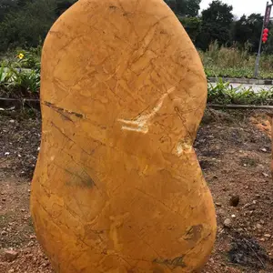 供应漳州 村牌石刻字石 刻字黄蜡石 校训石