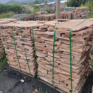 不规则碎拼石 砌墙石厂家直销