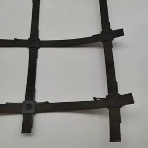 厂家现货双向钢塑土工格栅公路路基地基加固钢塑格栅
