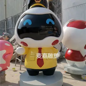 玻纤公仔玻璃钢玩偶雕塑户外步行街万象城IP形象雕塑摆件