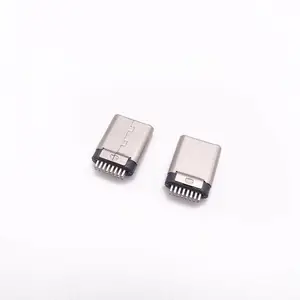 TYPE C16P公头夹板铆压有缝公头不带板