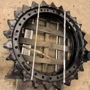 适用EX1200齿圈 挖掘机驱动齿支重轮引导轮 底盘件四轮一带