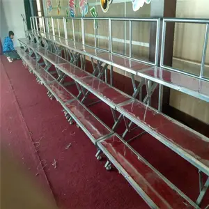 1. 合岳牌折叠合唱台源头厂家 三层合唱台阶 学校文艺汇演规格可定制