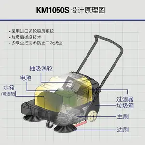 ˫ˢС������ɨ�س����Ƶ綯ɨ�ػ� ������KM1050S��ˮ������ɨ��