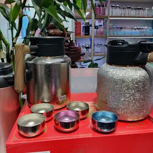 纯钛保温壶 西安钛热水壶批发 希诺品牌茶壶套杯礼盒装