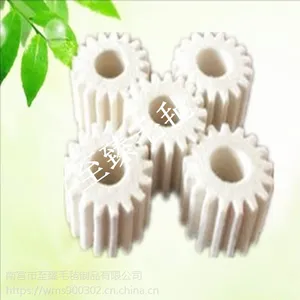 厂家直销吸油毛毡齿轮 工业螺旋润滑毛毡齿轮 澳毛高密度毛毡齿轮