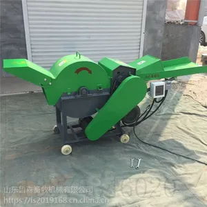 厂家直销小型家用玉米秸秆水稻大豆稻草干湿两用铡草机揉丝机多功能秸秆粉碎机***包邮