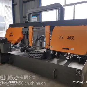 双立柱结构系列旋转角度锯床G-400 济南宁瑞厂家直销高效率切割金属带锯床