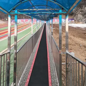 滑雪魔毯参数用途 滑雪场输送带运人设备景区七彩滑道配套旅游电梯雪地