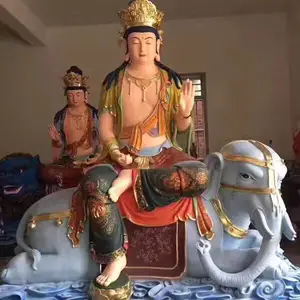 西方三圣婆娑三圣大势至十八罗汉大型神像文殊普贤菩萨大雄宝殿圣像雕塑