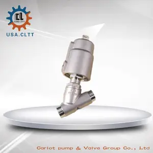 卡洛特角座阀KLTT-G17 进口焊接式气动角座阀连接方式 美国卡洛特品牌