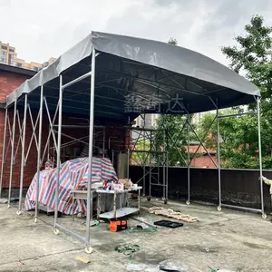 郫县悬空电动雨蓬 折叠式帐篷 大型伸缩遮阳棚定做安装