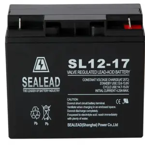 SEALEAD蓄电池SL12-17照明应急灯医疗设备专用西力达12v17ah电瓶