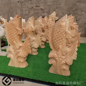 晚霞红石雕喷水石雕鱼价格