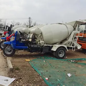 水泥运输搅拌车 混凝土运输罐车 久恒 三轮搅拌罐车