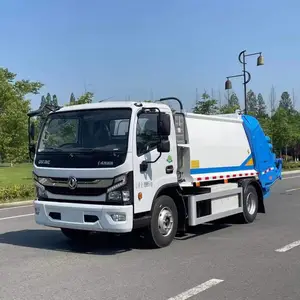 东风6方纯电动压缩垃圾车 新能源后装翻桶挤压车 满载续航200公里