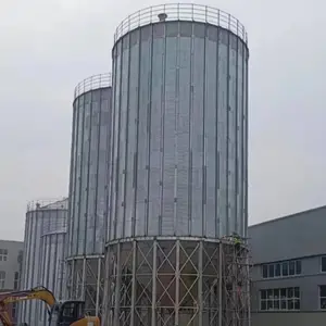 康程1000吨装配式波纹钢板粮仓 适用于酒厂用高粱立筒仓 连接牢固
