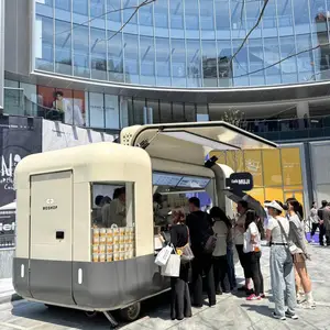 山东临沂网红移动摆摊奶茶咖啡车多功能饮品车移动餐车
