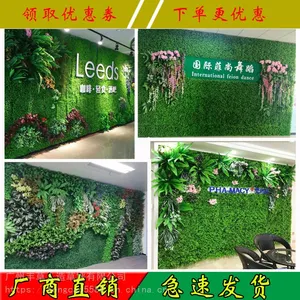 塑料仿真植物带花秧苗特密墙上装饰背景绿化耐用