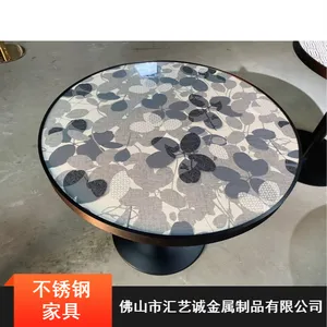 客厅防潮不锈钢家具_汇艺诚钛金不锈钢茶几报价