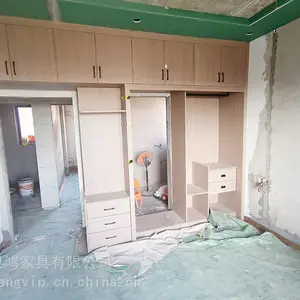 泉州全屋定 制家具北欧现代风格整体衣柜家居厨房橱柜开放式木制家具