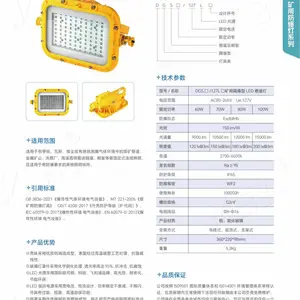 供应 浙江玮肯 DGS80/127L(A )矿用LED巷道灯